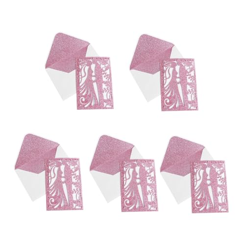 ULTECHNOVO 5 Stück Einladung Party Herzensgruß zukünftige Braut Parteibotschaft Hochzeitssegen jubiläumskarte wedding card Grußkarten grusskarte Hochzeitskarte Hochzeitsdekoration Papier Rosa ULTECHNOVO 5 Stück Einladung Party Herzensgruß zukünftige Braut Parteibotschaft Hochzeitssegen jubiläumskarte wedding card Grußkarten grusskarte Hochzeitskarte Hochzeitsdekoration Papier Rosa von ULTECHNOVO