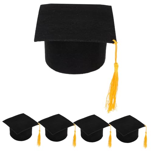 ULTECHNOVO 5 Stück Filzstoff Abschlusshut Mini Partyhüte Abschlusskappen Schulabschluss Partykappen Abschlussparty Zubehör Abschlusshüte Abschlussdekoration Schwarz ULTECHNOVO 5 Stück Filzstoff Abschlusshut Mini Partyhüte Abschlusskappen Schulabschluss Partykappen Abschlussparty Zubehör Abschlusshüte Abschlussdekoration Schwarz von ULTECHNOVO