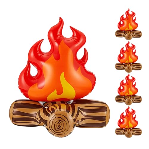 ULTECHNOVO 5 Stück Realistische Künstliche Flammen für Partys und Camping Sicheres Deko Element für und Außenbereiche von ULTECHNOVO