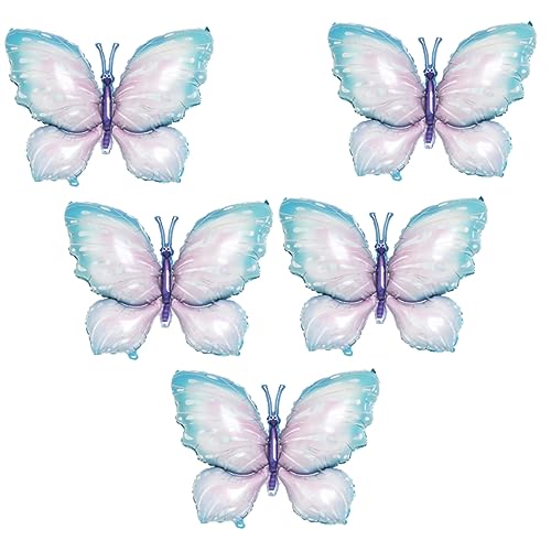ULTECHNOVO 5 Stück Schmetterling Folienballons Aluminiumfolie Luftballons für Geburtstagsfeiern Babypartys und Hochzeiten Bunte Dekoration mit Liebevollem Design ULTECHNOVO 5 Stück Schmetterling Folienballons Aluminiumfolie Luftballons für Geburtstagsfeiern Babypartys und Hochzeiten Bunte Dekoration mit Liebevollem Design von ULTECHNOVO
