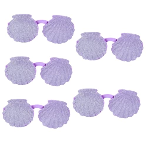 ULTECHNOVO 5 Stück Shell-Brille für toys children toys ferngläser Lustige Brillen für Party Muschelförmige Brille Requisiten für Kinderbrillen Stk Violett ULTECHNOVO 5 Stück Shell-Brille für toys children toys ferngläser Lustige Brillen für Party Muschelförmige Brille Requisiten für Kinderbrillen Stk Violett von ULTECHNOVO