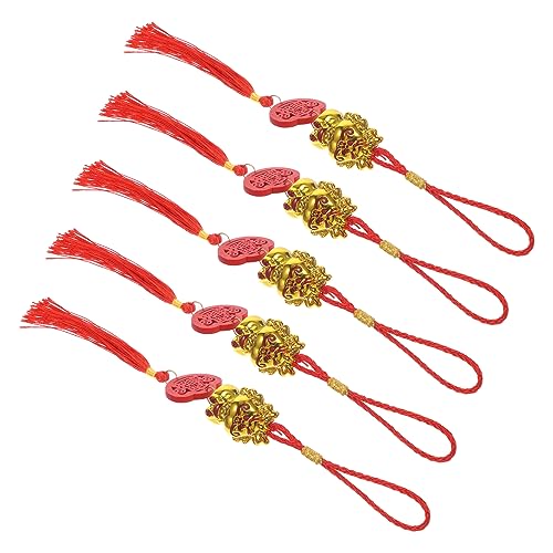 ULTECHNOVO 5 Stück Teiliges Frühlingsfest Bonsai Drachen Anhänger mit Glücksbringer Traditionelle Chinesische Deko für Zuhause Büro Auto Wiederverwendbar Festlich Vielseitig Einsetzbar ULTECHNOVO 5 Stück Teiliges Frühlingsfest Bonsai Drachen Anhänger mit Glücksbringer Traditionelle Chinesische Deko für Zuhause Büro Auto Wiederverwendbar Festlich Vielseitig Einsetzbar von ULTECHNOVO