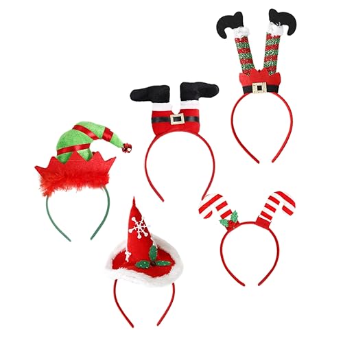 ULTECHNOVO 5 Stück Teiliges Weihnachts Haarreif mit Niedlichen Xmas Motiven Leichte und Komfortable Haarschmuck Accessoires für Erwachsene Partydeko und Festliche Fotorequisite ULTECHNOVO 5 Stück Teiliges Weihnachts Haarreif mit Niedlichen Xmas Motiven Leichte und Komfortable Haarschmuck Accessoires für Erwachsene Partydeko und Festliche Fotorequisite von ULTECHNOVO