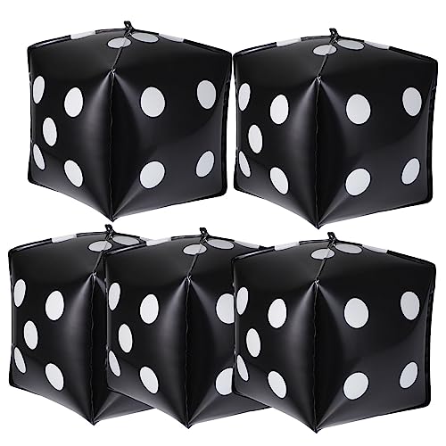 ULTECHNOVO 5 Stück Würfel Luftballons Würfelförmige Aluminiumfolie Luftballons Party Dekorationen Schwarz für Geburtstag Feier Veranstaltungsdeko ULTECHNOVO 5 Stück Würfel Luftballons Würfelförmige Aluminiumfolie Luftballons Party Dekorationen Schwarz für Geburtstag Feier Veranstaltungsdeko von ULTECHNOVO