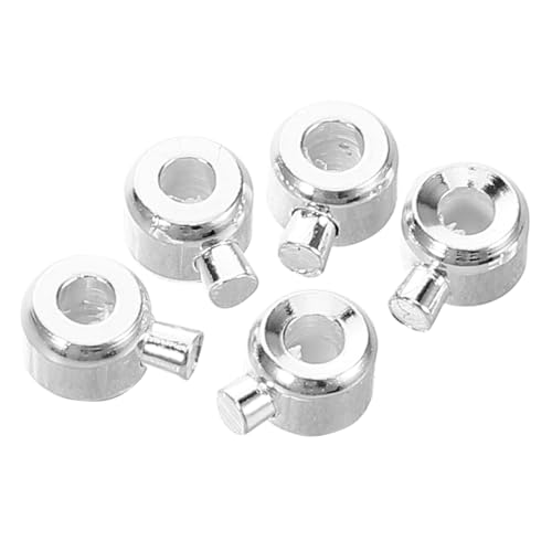 ULTECHNOVO 5 Stück kleine Perlen für die Schmuckherstellung Schnellkochtopfzubehör ästhetische Perlen lose Abstandsperlen Schmuckzubehör für die Herstellung von Schmuck Kupfer Silber ULTECHNOVO 5 Stück kleine Perlen für die Schmuckherstellung Schnellkochtopfzubehör ästhetische Perlen lose Abstandsperlen Schmuckzubehör für die Herstellung von Schmuck Kupfer Silber von ULTECHNOVO