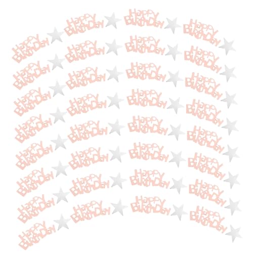 ULTECHNOVO 5 geburtstagsfeier dekoration geburtstagsdeko Herzstück der Geburtstagsfeier Partydekorationen alles zum geburtstag konfetti für den tisch Partyzubehör Plastik Rose Gold von ULTECHNOVO