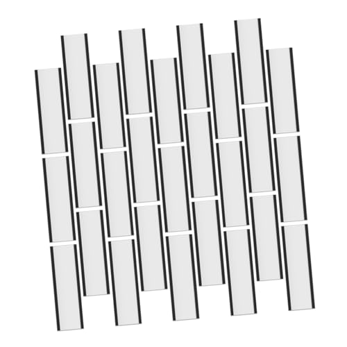 ULTECHNOVO 50 Stück Magnetische Etikettenhalter Preisschilderhalter Magnetische Etikettenhüllen Warenschild Display Etikettenschutz Lager Etikettenhalter Etiketteneinlegekarten Gummi von ULTECHNOVO