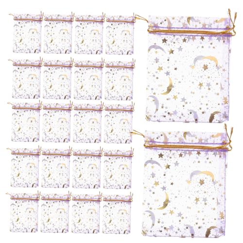 ULTECHNOVO 50 Stück Organza Geschenktüten mit Kordelzug Aufbewahrung für Schmuck Süßigkeiten und Kleine Gegenstände für Hochzeiten Partys und von ULTECHNOVO
