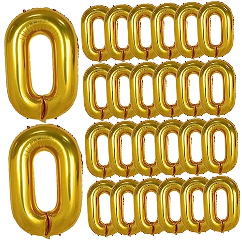 ULTECHNOVO 50Stücke Folienkettenballons Retro für Geburtstags und Hochzeitsfeiern Leichte Wiederverwendbare Ballons für Kreative Fotokabinen und Festliche Anlässe von ULTECHNOVO