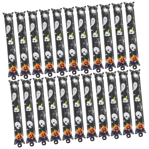 ULTECHNOVO 50Stücke Halloween Ballonstäbe aus Aluminiumfolie Party Dekorationsset für Gruselige Sicher und für Halloween Feiern und Kreative von ULTECHNOVO