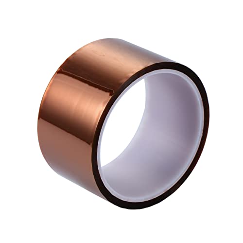 ULTECHNOVO Hitzebeständiges Klebeband 50 Mm X 33 M Polyimid-kleber für Gelbbraune Farbe Hohe Isolierung ULTECHNOVO Hitzebeständiges Klebeband 50 Mm X 33 M Polyimid-kleber für Gelbbraune Farbe Hohe Isolierung von ULTECHNOVO