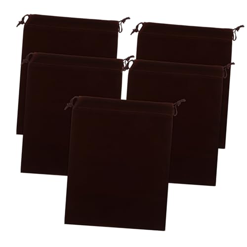 ULTECHNOVO 5Stücke Geschenkbeutel für Schmuck und Aufbewahrung Organisieren Sie Ihre Taschen mit Langlebigen Kordelzug Taschen Braun für Zuhause Büro und Reisen ULTECHNOVO 5Stücke Geschenkbeutel für Schmuck und Aufbewahrung Organisieren Sie Ihre Taschen mit Langlebigen Kordelzug Taschen Braun für Zuhause Büro und Reisen von ULTECHNOVO
