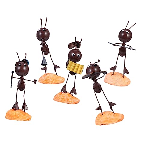 ULTECHNOVO 5Stücke Teiliges Ameisen Dekoration Metallkunst Insektenfigur für Tischdeko für Zuhause und Büro Hochwertige Verarbeitung Langlebig und Farbecht ULTECHNOVO 5Stücke Teiliges Ameisen Dekoration Metallkunst Insektenfigur für Tischdeko für Zuhause und Büro Hochwertige Verarbeitung Langlebig und Farbecht von ULTECHNOVO