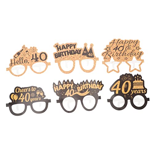 ULTECHNOVO 6 Paare Papierbrillen für Geburtstagsfeier Witzige Fotorequisiten Passend für Erwachsene Einzigartiges Design Sichere und Praktische Partybrillen zum Geburtstag ULTECHNOVO 6 Paare Papierbrillen für Geburtstagsfeier Witzige Fotorequisiten Passend für Erwachsene Einzigartiges Design Sichere und Praktische Partybrillen zum Geburtstag von ULTECHNOVO