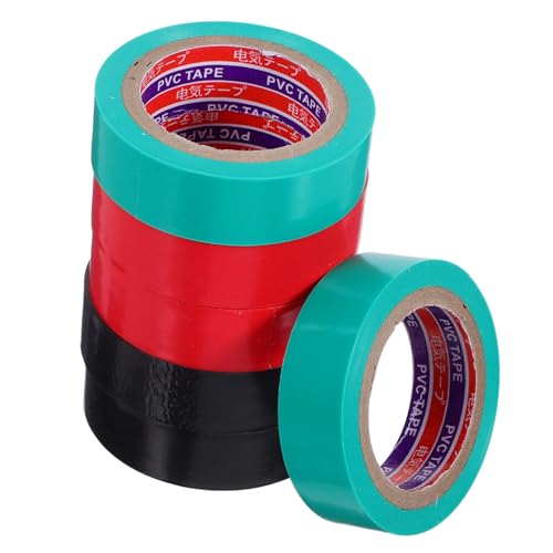 ULTECHNOVO 6 Stück Isolierband Band elektrisch Elektroband mit hohem Temperatur Drahtisolierung Outdoor -Elektroband Wasserdichtes Klebeband für den Außenbereich elektrisches Band PVC Schwarz von ULTECHNOVO