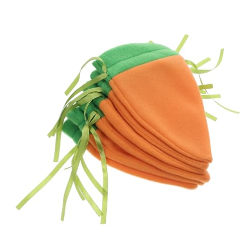 ULTECHNOVO 6 Stück Karottenbündeltasche -karotten-wrap Karotten-leckerli-beutel Karotten-stoffbeutel Organisatoren Für Osterbesteck Geschenktüten Zu Ostern Ostertüten Plüschstoffe Orange von ULTECHNOVO