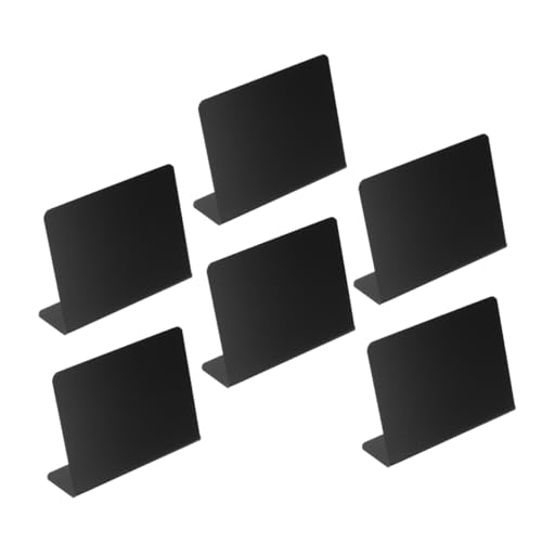 ULTECHNOVO 6 Stück Mini-Esstischtafel Essenskarten für das Buffet Kreidetafel Staffelei Zeichen Mini-Tafelschild Tafelschild für den Tisch Tafelschilder Tischplatte Tischkarten PVC Schwarz ULTECHNOVO 6 Stück Mini-Esstischtafel Essenskarten für das Buffet Kreidetafel Staffelei Zeichen Mini-Tafelschild Tafelschild für den Tisch Tafelschilder Tischplatte Tischkarten PVC Schwarz von ULTECHNOVO