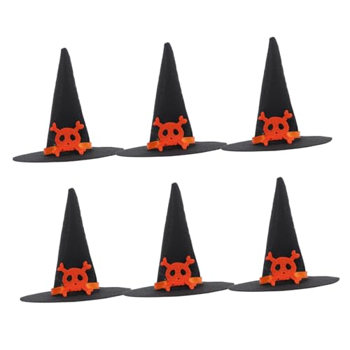 ULTECHNOVO 6 Stück Mini Filz Hexenhüte Kleine Halloween Partyhüte Vielseitige Dekoration Für Puppen Und Weinflaschen Schwarze Kopfbedeckungen Für Halloween Festlichkeiten ULTECHNOVO 6 Stück Mini Filz Hexenhüte Kleine Halloween Partyhüte Vielseitige Dekoration Für Puppen Und Weinflaschen Schwarze Kopfbedeckungen Für Halloween Festlichkeiten von ULTECHNOVO