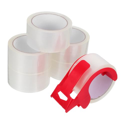 ULTECHNOVO 6 Stück Papierversandband Wickelband Für Packband, Strapazierfähig Schifffahrtsbedarf Bewegliches Klebeband Für Kartons Beutelverschlussband Packband Zum Nachfüllen Bopp von ULTECHNOVO