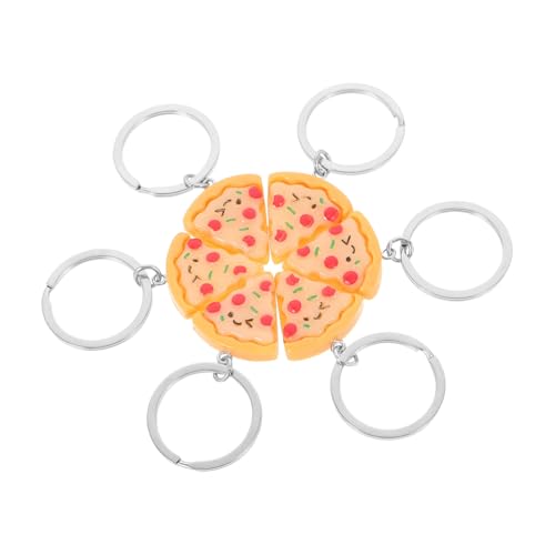 ULTECHNOVO 6 Stück Pizza -Schlüsselbundkette simulierter Lebensmittelschlüsselbund Taschenreihe realistisches Spielfutter schlüsselanhänger künstlicher Nachtisch Pizza-Gastgeschenke Harz ULTECHNOVO 6 Stück Pizza -Schlüsselbundkette simulierter Lebensmittelschlüsselbund Taschenreihe realistisches Spielfutter schlüsselanhänger künstlicher Nachtisch Pizza-Gastgeschenke Harz von ULTECHNOVO