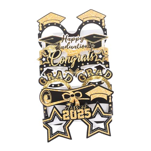 ULTECHNOVO 6 Stück Teiliges Abschlussbrillen aus Leichtem Papier Dekorative Foto Accessoires für Abschlussfeier und Silvesterparty Modisches Design zur Individuellen Stilbetonung ULTECHNOVO 6 Stück Teiliges Abschlussbrillen aus Leichtem Papier Dekorative Foto Accessoires für Abschlussfeier und Silvesterparty Modisches Design zur Individuellen Stilbetonung von ULTECHNOVO