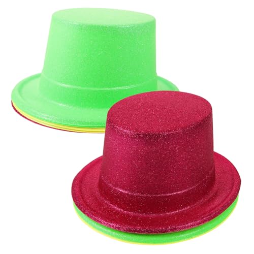 ULTECHNOVO 6 Stück Teiliges Fluoreszierendes Party Papierhut Leichte DIY Zauberhüte in Gemischten Farben Leuchtende Kopfbedeckungen für Kostüm Fotoautomaten Requisiten und Geburtstagsfeiern von ULTECHNOVO