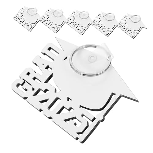 ULTECHNOVO 6 Stück Teiliges Graduation Schlüsselanhänger für Sublimation Leere Schlüsselanhänger zur Wärmeübertragung Personalisierbare für Abschlussfeiern und Diy Projekte von ULTECHNOVO