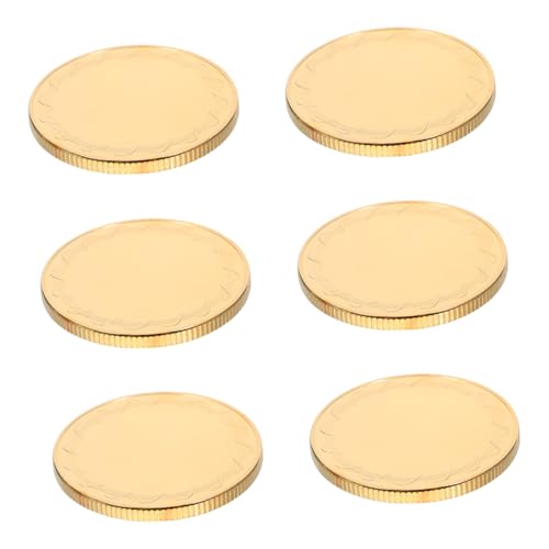 ULTECHNOVO 6 Stück Teiliges Metallgravur Münzen Blanko mit Goldplattierter Spiegeloberfläche Feinem Randdesign Uv Druck und Lasergravur Kompatibel für Diy Handwerk Geburtstags und ULTECHNOVO 6 Stück Teiliges Metallgravur Münzen Blanko mit Goldplattierter Spiegeloberfläche Feinem Randdesign Uv Druck und Lasergravur Kompatibel für Diy Handwerk Geburtstags und von ULTECHNOVO