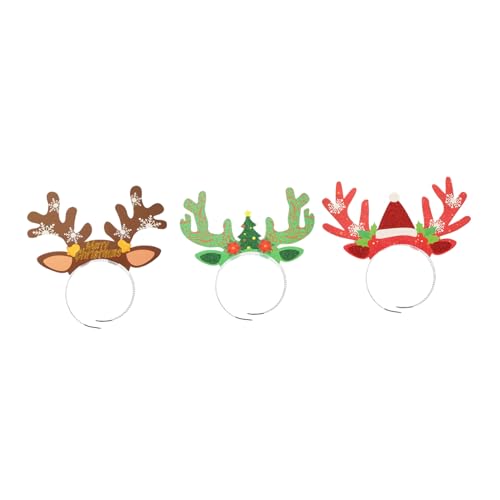 ULTECHNOVO 6 Stück Teiliges Weihnachtsgeweih Haarreif Leichtes Party Kopfschmuck mit Rutschfesten Haarklammern Komfortabel und Fest Sitzend für Festliche Xmas Feiern und Fotorequisiten ULTECHNOVO 6 Stück Teiliges Weihnachtsgeweih Haarreif Leichtes Party Kopfschmuck mit Rutschfesten Haarklammern Komfortabel und Fest Sitzend für Festliche Xmas Feiern und Fotorequisiten von ULTECHNOVO