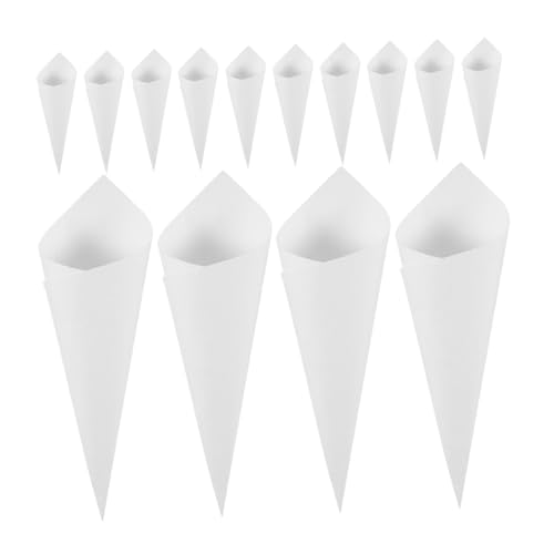 ULTECHNOVO 60 Stück Teiliges Kraftpapier Konfetti Handrollbare Papiertüten für Hochzeit und Party Vielseitige Blanko aus Robustem Kraftpapier für Dekoration und Geschenkanwendung von ULTECHNOVO