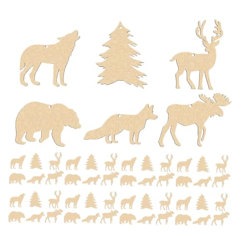 ULTECHNOVO 60 Stück Unvollendete Holztiere zum Basteln Diy Holzanhänger Blanko Holzschneiden für Kreative Malerei und Dekoration für Party Designs Tierarten ULTECHNOVO 60 Stück Unvollendete Holztiere zum Basteln Diy Holzanhänger Blanko Holzschneiden für Kreative Malerei und Dekoration für Party Designs Tierarten von ULTECHNOVO