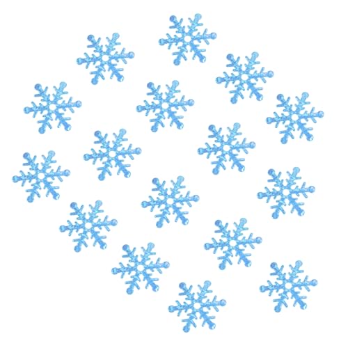 ULTECHNOVO 600 Stk. Weihnachtskonfetti Schneeflockenform Deko Papierstreuung Blau Glänzend Festliche Tischdekoration für Feier Foto Requisiten von ULTECHNOVO