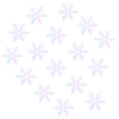ULTECHNOVO 600 Stk. Weiße Schneeflocken Konfetti Glitzernde Partydekoration für Weihnachten Festliche Tischstreu Langlebige Dekoration für Weihnachtsfeiern und Fotorequisiten von ULTECHNOVO