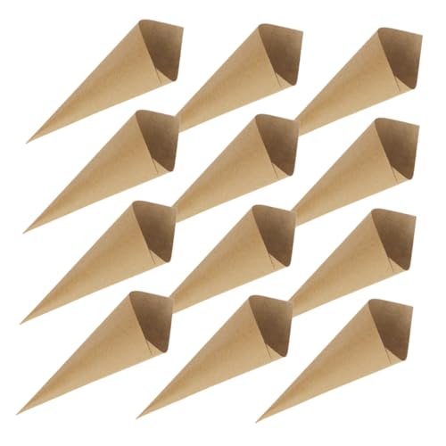 ULTECHNOVO 60Stücke Papiertüten für Hochzeiten Blütenblatt DIY Konfetti Kegelhalter für Partydekoration für Süßigkeiten und Kleine von ULTECHNOVO