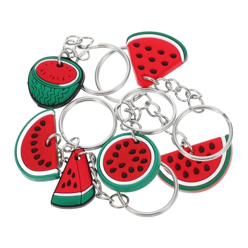 ULTECHNOVO 6Stücke Wassermelonen Schlüsselanhänger Charm Taschenanhänger Für Geburtstagsparty Gastgeschenke Und Party Dekoration Niedliche Schlüsselringe Für Junge von ULTECHNOVO