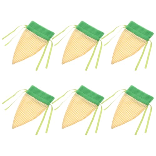 ULTECHNOVO 6pcs Ostern Karotte Gegenwart Beutel Drawess Osterbeutel Ostern Karotten Wrap Behandelt Bags Für Frühling Ostern Korb Stuffers Egg Hunt Outdoor Party Gunst Vorräte von ULTECHNOVO