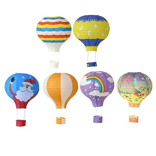 ULTECHNOVO 6stücke Teiliges Hot-air-ballon-dekoration Für Kinderzimmer Und Partys Hängende Ornamente Bunten Farben Für Kindergarten Und Fotorequisiten ULTECHNOVO 6stücke Teiliges Hot-air-ballon-dekoration Für Kinderzimmer Und Partys Hängende Ornamente Bunten Farben Für Kindergarten Und Fotorequisiten von ULTECHNOVO