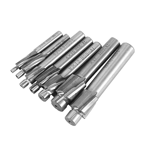 ULTECHNOVO 7 Stücke Senkkopf Fräser Kit Werkzeug Fräser Bohrer Senkkopf Fräser Silber ULTECHNOVO 7 Stücke Senkkopf Fräser Kit Werkzeug Fräser Bohrer Senkkopf Fräser Silber von ULTECHNOVO