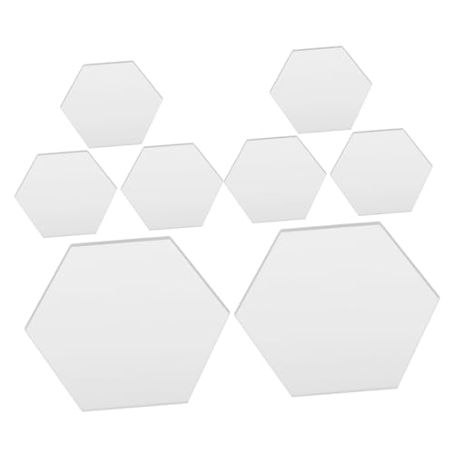 ULTECHNOVO 8 Stück Hochzeitstischnummern acrylschild visitenkarten halterung hochzeitsdeko Herzstück Tischdekoration Kartentisch Tischnummernschilder Tischnummern für Hochzeitsfeiern Silver von ULTECHNOVO