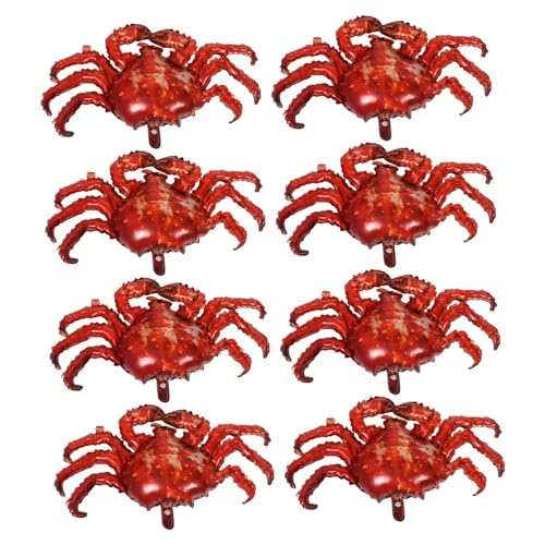 ULTECHNOVO 8 Stück Teiliges Krabbenfolie-ballon-set Lebendige Cartoon-krabbenform Wetterfeste Partydekoration für Innen und Außen Schnelle Aufblasbarkeit Vielseitig Einsetzbar für Geburtstage ULTECHNOVO 8 Stück Teiliges Krabbenfolie-ballon-set Lebendige Cartoon-krabbenform Wetterfeste Partydekoration für Innen und Außen Schnelle Aufblasbarkeit Vielseitig Einsetzbar für Geburtstage von ULTECHNOVO