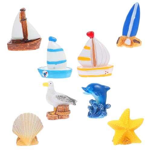 ULTECHNOVO 8 Stück Zubehör für Mikrolandschaften Dekoration dekorativ Segelbootdekor nautisch Party bastelset mediterranes Mikrolandschaftsdekor mediterraner Schmuck Harz ULTECHNOVO 8 Stück Zubehör für Mikrolandschaften Dekoration dekorativ Segelbootdekor nautisch Party bastelset mediterranes Mikrolandschaftsdekor mediterraner Schmuck Harz von ULTECHNOVO