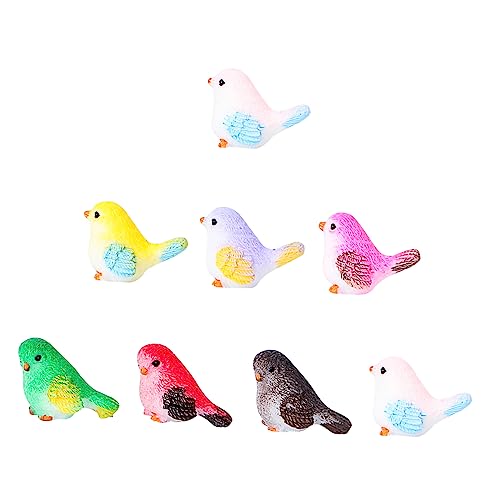 ULTECHNOVO 8 Stücke Sukkulenten Ornament Tisch Ornament Hause Dekoration Vogel Geformt Desktop Decor Micro Landschaft Schmuck Harz Handwerk von ULTECHNOVO