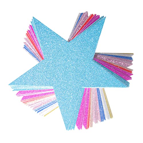 ULTECHNOVO 80 Stück Glitzernde Fünfzackige Sterne Papierdekorationen für Geburtstagsfeiern Hängende für Kinderzimmer und Partys Farben DIY Bastelmaterialien von ULTECHNOVO