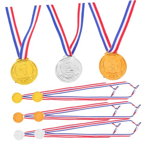 ULTECHNOVO 9 Stücke Medaillen Für Plastikmedaillen Für Verleihen Sie Medaillen Als Partygeschenke Preismedaille Fußballmedaillen Für Hängende Medaille Pp ULTECHNOVO 9 Stücke Medaillen Für Plastikmedaillen Für Verleihen Sie Medaillen Als Partygeschenke Preismedaille Fußballmedaillen Für Hängende Medaille Pp von ULTECHNOVO