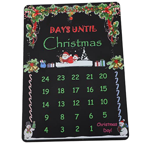 ULTECHNOVO Adventskalender Tafel aus Holz Weihnachtsdeko Weihnachtsmann Stabile Tisch Deko für Festliche Xmas und Gemütliche Weihnachtsatmosphäre von ULTECHNOVO