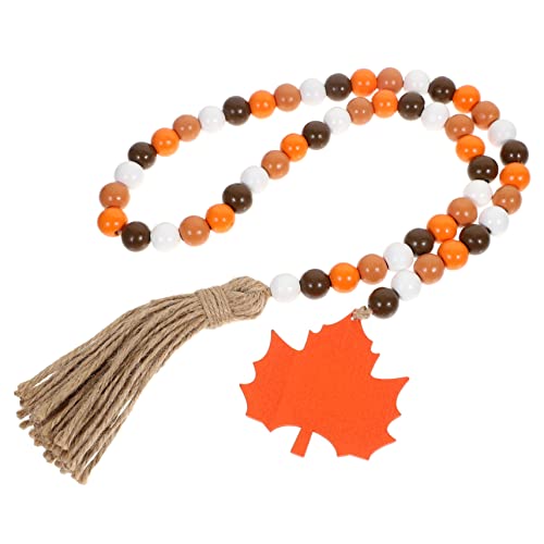 ULTECHNOVO Ahornblatt Holzperlen Girlande mit Quasten Rustikale Thanksgiving Dekoration Handgefertigt Vielseitig für Wand Tisch Baum Fenster und Kamin Geeignet Festliche Herbsthaus Deko ULTECHNOVO Ahornblatt Holzperlen Girlande mit Quasten Rustikale Thanksgiving Dekoration Handgefertigt Vielseitig für Wand Tisch Baum Fenster und Kamin Geeignet Festliche Herbsthaus Deko von ULTECHNOVO