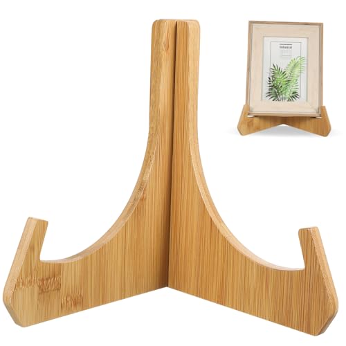 ULTECHNOVO Anzeigetafelständer Plakette Stand Schildhalter-Präsentationsständer Schalter Tischplatte Rahmenhalter kleiner Plattenständer kleine Staffeleien zum Ausstellen hölzern Golden ULTECHNOVO Anzeigetafelständer Plakette Stand Schildhalter-Präsentationsständer Schalter Tischplatte Rahmenhalter kleiner Plattenständer kleine Staffeleien zum Ausstellen hölzern Golden von ULTECHNOVO