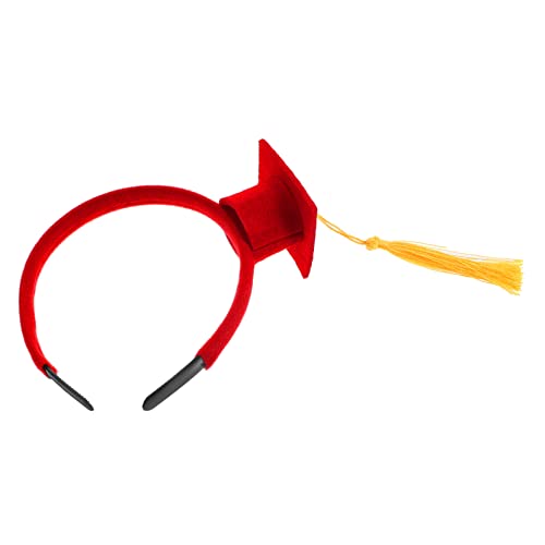 ULTECHNOVO Arzt Hut Stirnband Graduierung Haarreifen Abschlusskappendekorationen Haarband Stirnband für Abschlusskappen multifunktionaler Kopfschmuck Plüschstoffe von ULTECHNOVO