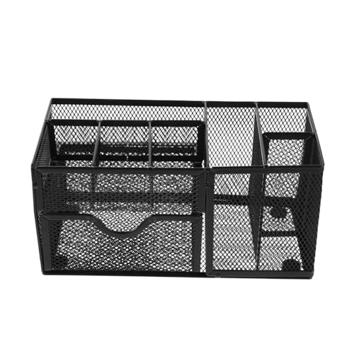 ULTECHNOVO Aufbewahrungskorb Aus Netzstoff Schreibtisch Desktop-papierhalter Büroorganisator Ordner-clip-halter Büroorganisation Desktop-stift-organizer Black Metall ULTECHNOVO Aufbewahrungskorb Aus Netzstoff Schreibtisch Desktop-papierhalter Büroorganisator Ordner-clip-halter Büroorganisation Desktop-stift-organizer Black Metall von ULTECHNOVO