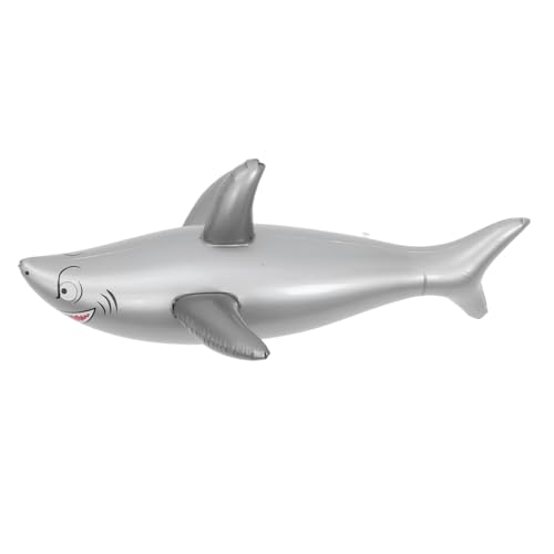 ULTECHNOVO Aufblasbares Hai- Party Helium Aufblasbarer Hai für Pool tierische Spielsachen aufblasbare Hai-Spielzeuge Aufblasbares in Haiform PVC Grey von ULTECHNOVO